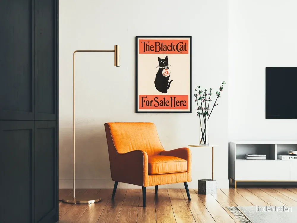 Vintageposter med The Black Cat för väggdekoration - Bild 2