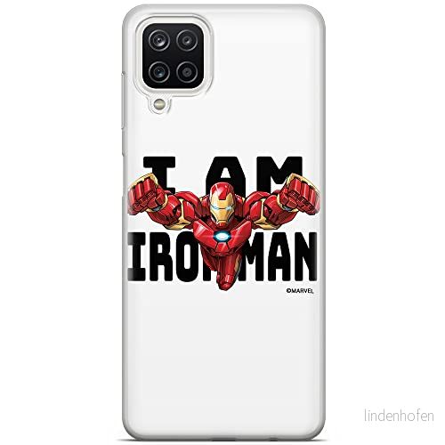 ERT GROUP mobiltelefonfodral för Samsung A12 / M12 originalt och officiellt licensierat Marvel mönster Iron Man 028 optimalt anpassad till formen på mobiltelefonen, fodral tillverkad av TPU plast 5904805143588