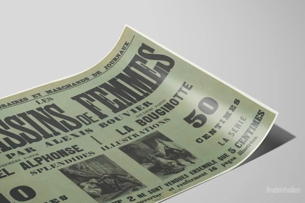 Vintageposter av Femmes Assassins av Alexis Bouvier - Bild 2