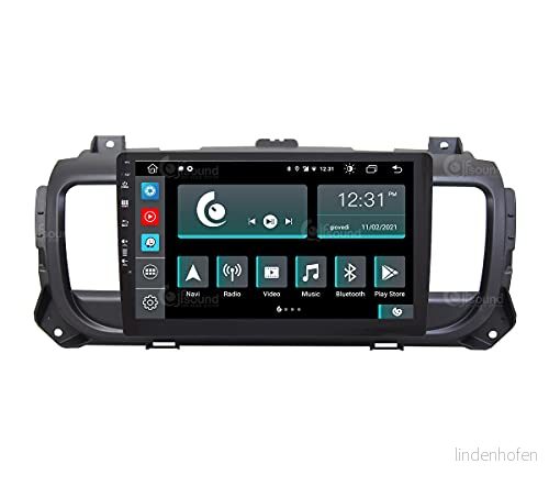 Costum Fit Bilradio för Citroen Jumpy Android GPS Bluetooth WiFi USB Full HD Touchscreen Display 10" Easyconnect Processor 8core Röstkontroller 8059307171809