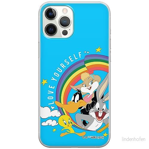 ERT GROUP mobiltelefonfodral för Iphone 12 PRO MAX originalt och officiellt licensierat Looney Tunes mönster 016 optimalt anpassad till formen på mobiltelefonen, fodral tillverkad av TPU plast 5905511997243