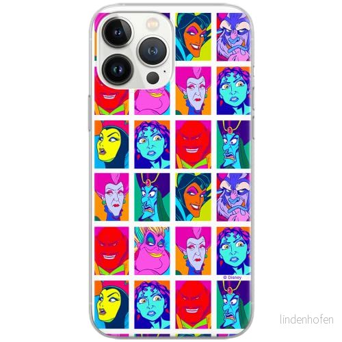 ERT GROUP mobiltelefonfodral för Iphone 13 PRO originalt och officiellt licensierat Disney mönster Villains 002 Vit optimalt anpassad, fodral tillverkad av TPU plast 5903932854428