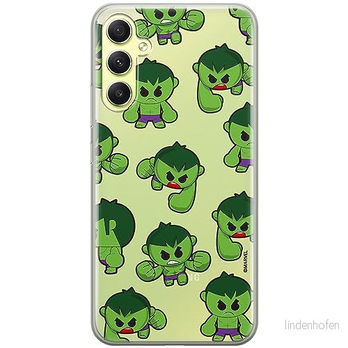ERT GROUP mobiltelefonfodral för Samsung A34 5G originalt och officiellt licensierat Marvel mönster Hulk 006 optimalt anpassad till formen på mobiltelefonen, gedeeltelijk transparant 5905511781422