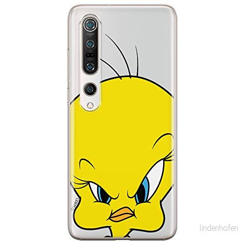 ERT GROUP mobiltelefonfodral för Xiaomi MI 10 / PRO originalt och officiellt licensierat Looney Tunes mönster Tweety 002 optimalt anpassad till formen på mobiltelefonen, gedeeltelijk transparant 5903537172576