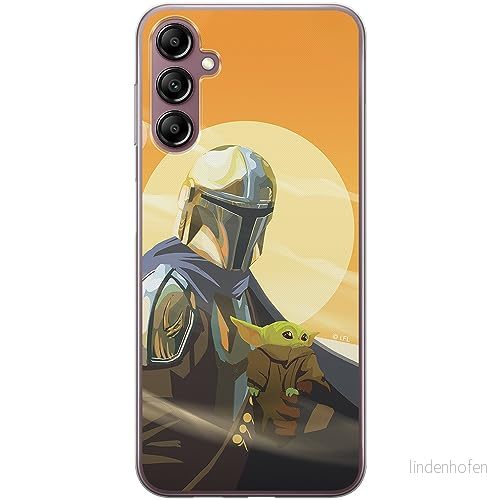 ERT GROUP mobiltelefonfodral för Samsung A14 4G/5G originalt och officiellt licensierat Star Wars mönster Baby Yoda 020 optimalt anpassad till formen på mobiltelefonen, fodral tillverkad av TPU plast 5905511828721