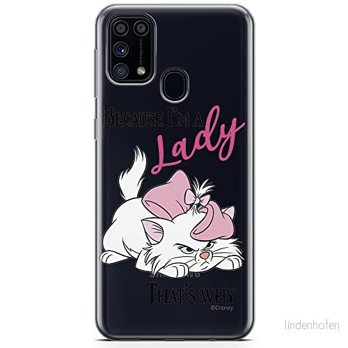 ERT GROUP mobiltelefonfodral för Samsung M31 originalt och officiellt licensierat Disney mönster Marie 004 optimalt anpassad till formen på mobiltelefonen, gedeeltelijk transparant 5904805475924