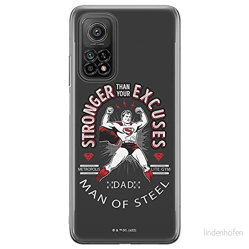 ERT GROUP mobiltelefonfodral för Xiaomi MI 10 LITE originalt och officiellt licensierat DC mönster Superman 025 optimalt anpassad till formen på mobiltelefonen, fodral tillverkad av TPU plast 5905131566423