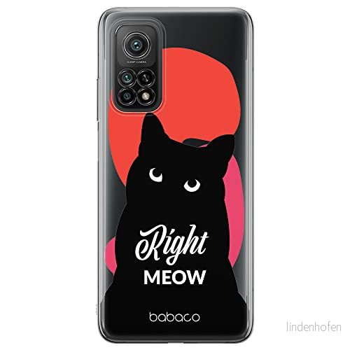 ERT GROUP mobiltelefonfodral för Xiaomi MI 10 LITE originalt och officiellt licensierat Babaco mönster Cats 004 optimalt anpassad till formen på mobiltelefonen, gedeeltelijk transparant 5905131090591