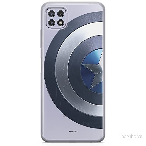 ERT GROUP mobiltelefonfodral för Samsung A22 5G originalt och officiellt licensierat Marvel mönster Captain America 006 optimalt anpassad till formen på mobiltelefonen, gedeeltelijk transparant 5903932804201