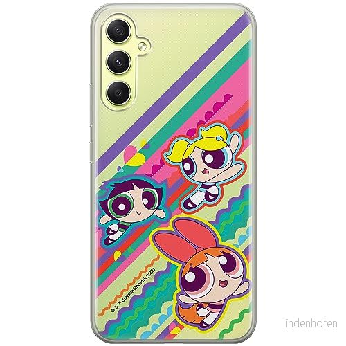 ERT GROUP mobiltelefonfodral för Samsung A34 5G originalt och officiellt licensierat The Powerpuff Girls mönster 026 optimalt anpassad till formen på mobiltelefonen, gedeeltelijk transparant 5905511971670
