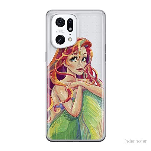 ERT GROUP mobiltelefonfodral för Oppo FIND X5 PRO originalt och officiellt licensierat Disney mönster Ariel 004 optimalt anpassad till formen på mobiltelefonen, gedeeltelijk transparant 5905511400941