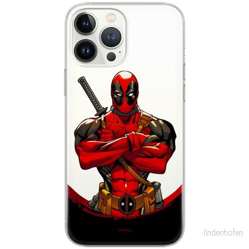 ERT GROUP mobiltelefonfodral för Xiaomi REDMI 10 originalt och officiellt licensierat Marvel mönster Deadpool 006 anpassad till formen på mobiltelefonen, gedeeltelijk transparant 5904805012303