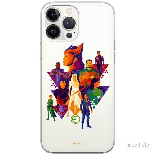 ERT GROUP mobiltelefonfodral för Samsung S10 PLUS originalt och officiellt licensierat Marvel mönster Eternals 007 Vit optimalt anpassad till formen på mobiltelefonen, gedeeltelijk transparant 5904805114168