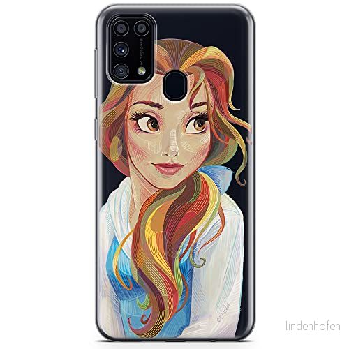 ERT GROUP mobiltelefonfodral för Samsung M31 originalt och officiellt licensierat Disney mönster Bella 003 optimalt anpassad till formen på mobiltelefonen, gedeeltelijk transparant 5904805480171