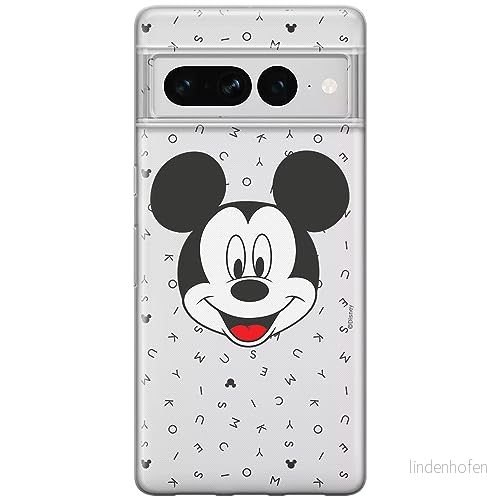ERT GROUP mobiltelefonfodral för Google PIXEL 7 PRO originalt och officiellt licensierat Disney mönster Mickey 020 optimalt anpassad till formen på mobiltelefonen, gedeeltelijk transparant 5905795162412