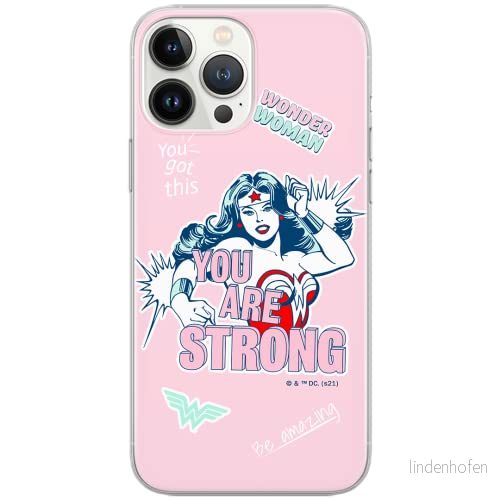 ERT GROUP mobiltelefonfodral för Apple Iphone 11 PRO originalt och officiellt licensierat DC mönster Wonder Woman 025 Vit anpassad till formen på mobiltelefonen, fodral tillverkad av TPU plast 5903932930658