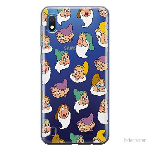 ERT GROUP mobiltelefonfodral för Samsung A10 originalt och officiellt licensierat Disney mönster Snow White and the Seven Dwarfs 015 anpassad till formen på mobiltelefonen, gedeeltelijk transparant 5905131775368