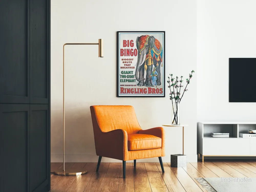 Vintageposter Big Bingo - Gigantisk dekorativ elefant - Bild 2