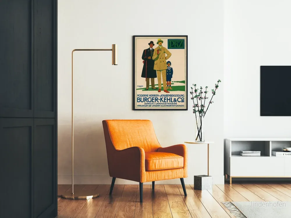 Vintageposter Burger-Kehl & Co - Modern mode för män och pojkar - Bild 2