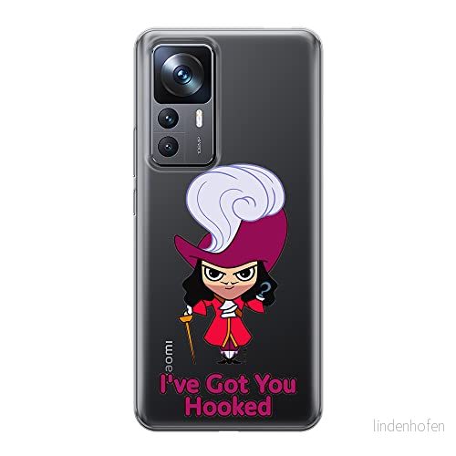 ERT GROUP mobiltelefonfodral för Xiaomi 12T/12T pro/K50 Ultra originalt och officiellt licensierat Disney mönster James Hook 001 anpassad till formen på mobiltelefonen, gedeeltelijk transparant 5905511586638