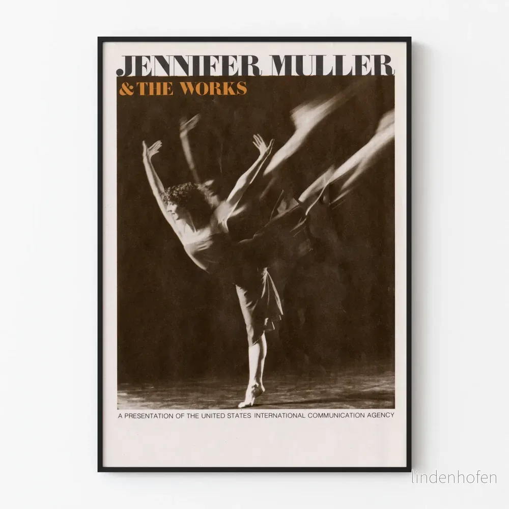 Konstnärlig poster Jennifer Muller & The Works samtidsdans