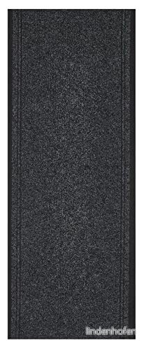 andiamo löpare Mitch slitstark och robust smutssamlande melerad med kant lugghöjd 6 mm, lämplig för användning robotdammsugare golvvärme 66 x 200 cm antracit 4002398089045