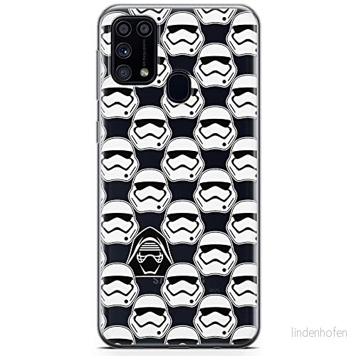 ERT GROUP mobiltelefonfodral för Samsung M31 originalt och officiellt licensierat Star Wars mönster 020 optimalt anpassad till formen på mobiltelefonen, gedeeltelijk transparant 5904805479489