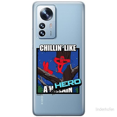ERT GROUP mobiltelefonfodral för Xiaomi 12 / 12X originalt och officiellt licensierat Marvel mönster Spider Man 033 optimalt anpassad till formen på mobiltelefonen, gedeeltelijk transparant 5905795009229