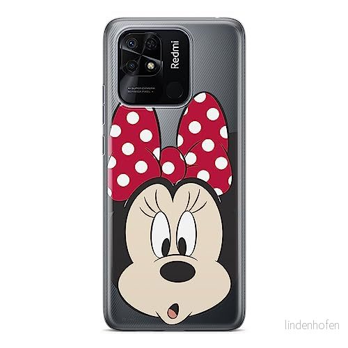 ERT GROUP mobiltelefonfodral för Xiaomi REDMI 10C originalt och officiellt licensierat Disney mönster Minnie 054 optimalt anpassad till formen på mobiltelefonen, gedeeltelijk transparant 5905511541620