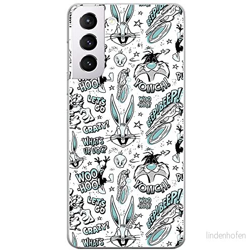 ERT GROUP mobiltelefonfodral för Samsung S21 originalt och officiellt licensierat Looney Tunes mönster 004 optimalt anpassad till formen på mobiltelefonen, fodral tillverkad av TPU plast 5903932296754