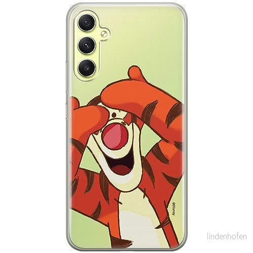 ERT GROUP mobiltelefonfodral för Samsung A34 5G originalt och officiellt licensierat Disney mönster Winnie the Pooh & Friends 035 anpassad till formen på mobiltelefonen, gedeeltelijk transparant 5905511780012