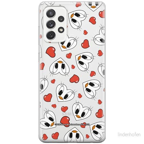 ERT GROUP mobiltelefonfodral för Samsung A73 5G originalt och officiellt licensierat Looney Tunes mönster Tweety 018 optimalt anpassad till formen på mobiltelefonen, gedeeltelijk transparant 5905795122386