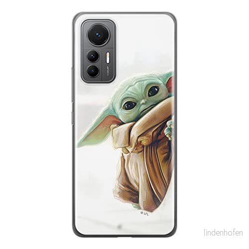 ERT GROUP mobiltelefonfodral för Xiaomi 12 LITE originalt och officiellt licensierat Star Wars mönster Baby Yoda 016 optimalt anpassad till formen på mobiltelefonen, fodral tillverkad av TPU plast 5905511507886