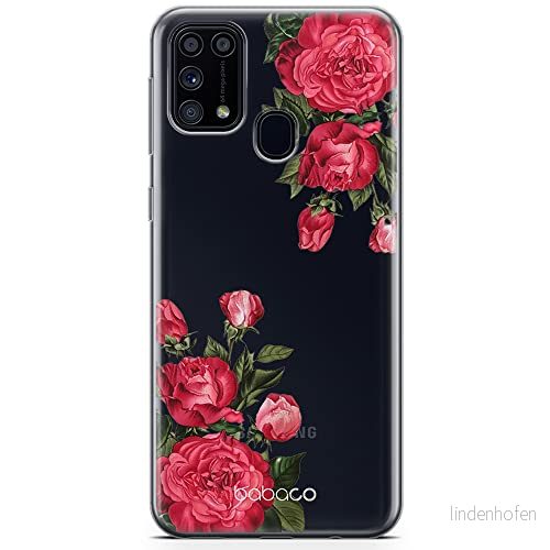 ERT GROUP mobiltelefonfodral för Samsung M31 originalt och officiellt licensierat Babaco mönster Flowers 007 optimalt anpassad till formen på mobiltelefonen, gedeeltelijk transparant 5904805477874
