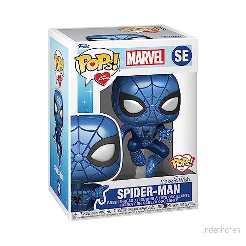Pop Make a Wish Spider Man Metallic Vinyl Figure 889698636759
