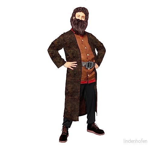 Amscan Hagrid dräkt, Harry Potter, trollkarl, karneval, temafest, karneval 194099066129