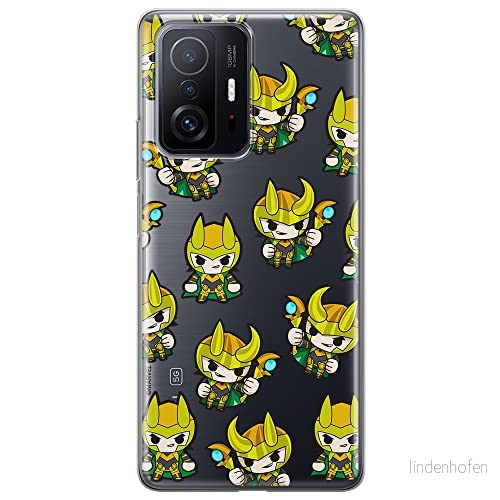 ERT GROUP mobiltelefonfodral för Xiaomi 11T 5G / PRO originalt och officiellt licensierat Marvel mönster Loki 003 optimalt anpassad till formen på mobiltelefonen, gedeeltelijk transparant 5904805560811