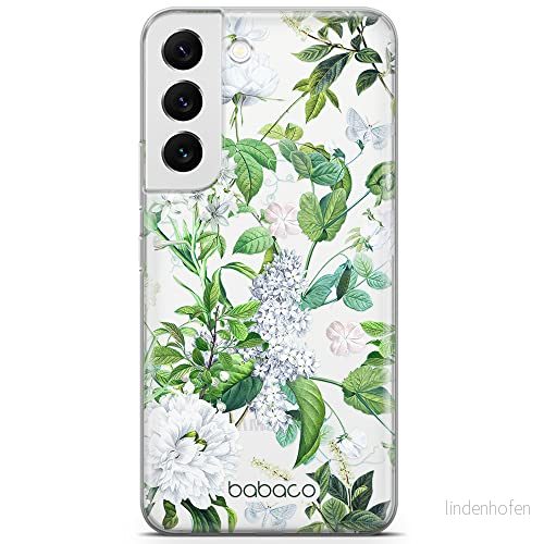 ERT GROUP mobiltelefonfodral för Samsung S22 originalt och officiellt licensierat Babaco mönster Flowers 038 optimalt anpassad till formen på mobiltelefonen, gedeeltelijk transparant 5905131302458