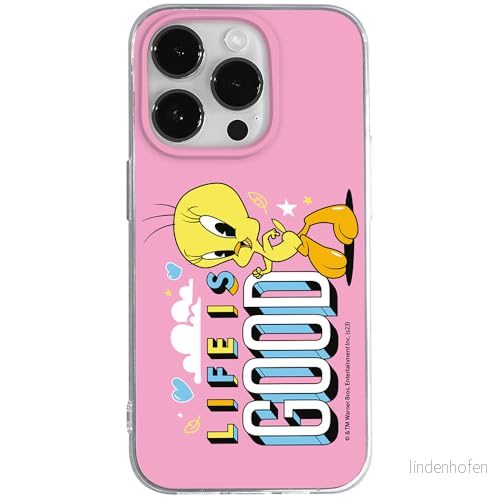 ERT GROUP mobiltelefonfodral för Iphone 14 PRO MAX originalt och officiellt licensierat Looney Tunes mönster Tweety 016 anpassad till formen på mobiltelefonen, fodral tillverkad av TPU plast 5905795099114