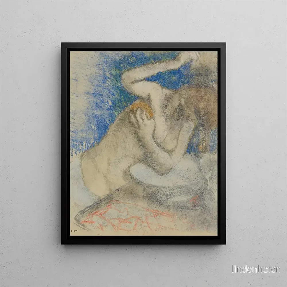 Målning kvinna vid sin toalett - Edgar Degas | Konsttryck