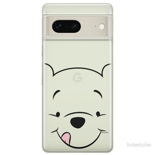 ERT GROUP mobiltelefonfodral för Google PIXEL 7 originalt och officiellt licensierat Disney mönster Winnie the Pooh & Friends 045 anpassad till formen på mobiltelefonen, gedeeltelijk transparant 5905795155223