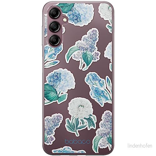 ERT GROUP mobiltelefonfodral för Samsung A14 4G/5G originalt och officiellt licensierat Babaco mönster Flowers 029 optimalt anpassad till formen på mobiltelefonen, gedeeltelijk transparant 5905511827953