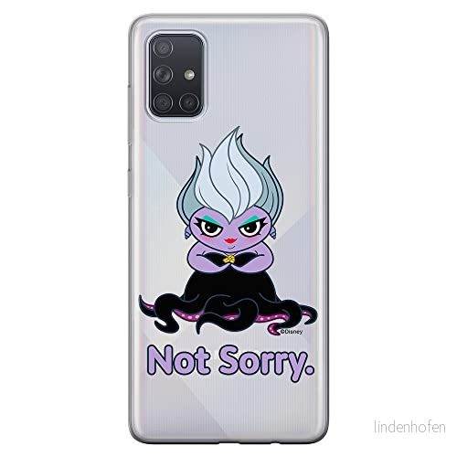ERT GROUP mobiltelefonfodral för Samsung A71 originalt och officiellt licensierat Disney mönster Ursula 004 optimalt anpassad till formen på mobiltelefonen, gedeeltelijk transparant 5905131460103