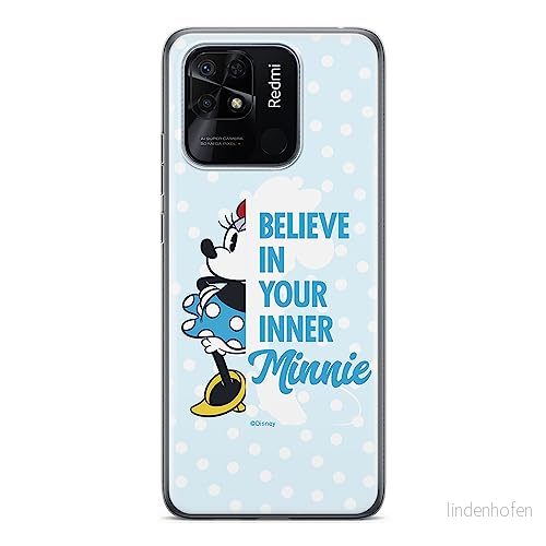ERT GROUP mobiltelefonfodral för Xiaomi REDMI 10C originalt och officiellt licensierat Disney mönster Minnie 047 optimalt anpassad till formen på mobiltelefonen, fodral tillverkad av TPU plast 5905511539689