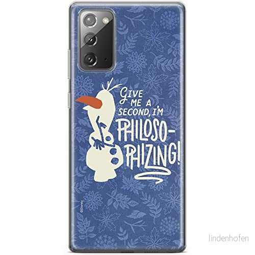ERT GROUP mobiltelefonfodral för Samsung GALAXY NOTE 20 originalt och officiellt licensierat Disney mönster Olaf 005 optimalt anpassad till formen på mobiltelefonen, gedeeltelijk transparant 5903040450482