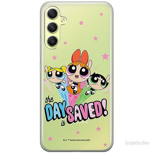 ERT GROUP mobiltelefonfodral för Samsung A34 5G originalt och officiellt licensierat The Powerpuff Girls mönster 031 optimalt anpassad till formen på mobiltelefonen, gedeeltelijk transparant 5905511976637