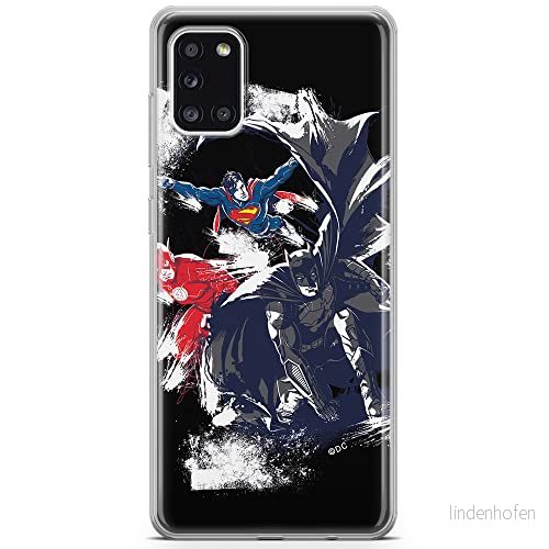 ERT GROUP mobiltelefonfodral för Samsung A31 originalt och officiellt licensierat DC mönster Justice League 002 optimalt anpassad till formen på mobiltelefonen, fodral tillverkad av TPU plast 5903040220467