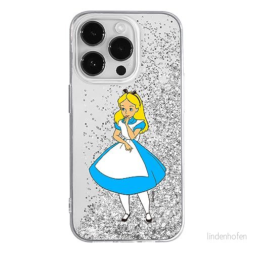 ERT GROUP mobiltelefonfodral för Apple Iphone 14 PRO originalt och officiellt licensierat Disney mönster Alice 010 optimalt anpassad till formen på mobiltelefonen, med glitter overflow effekt 5905511588878