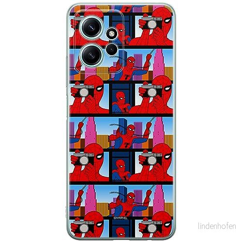 ERT GROUP mobiltelefonfodral för Xiaomi REDMI NOTE 12 4G originalt och officiellt licensierat Marvel mönster Spider Man 038 anpassad till formen på mobiltelefonen, fodral tillverkad av TPU plast 5905795013837