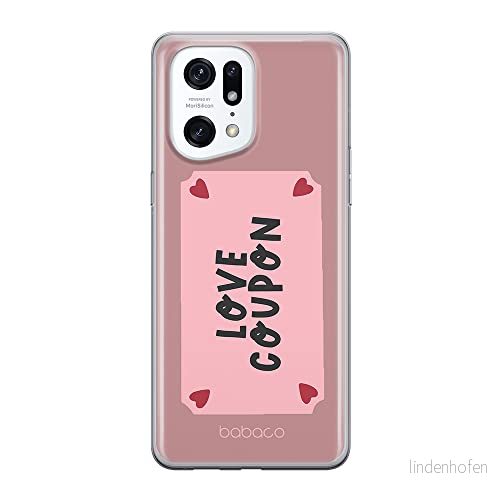 ERT GROUP mobiltelefonfodral för Oppo FIND X5 PRO originalt och officiellt licensierat Babaco mönster Love Coupon 001 optimalt anpassad till formen på mobiltelefonen, fodral tillverkad av TPU plast 5905511410094